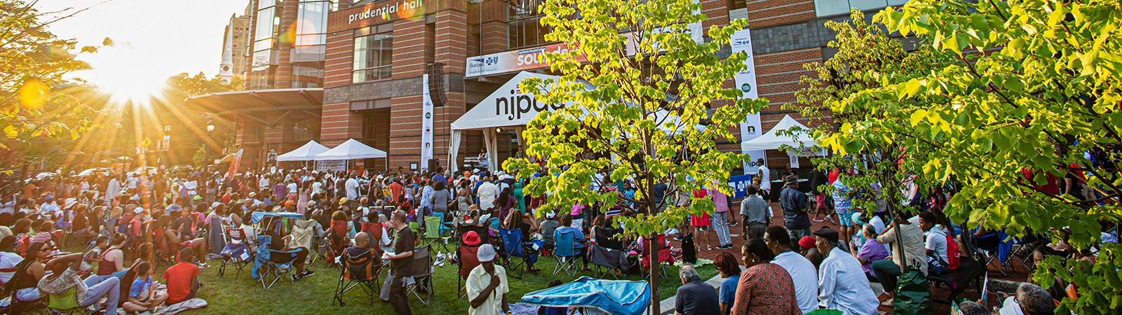 Photo of People on NJPAC Campus